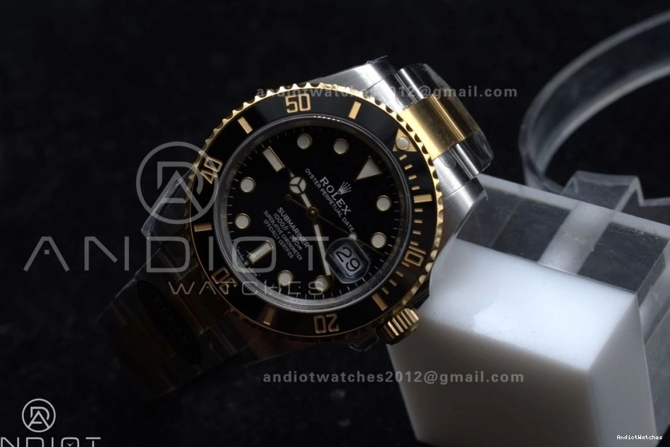 Submariner Ceramic Unique LN Steel YG VR 1135 Black SS Edition Best 1:1 Clean 904L 126613 0418